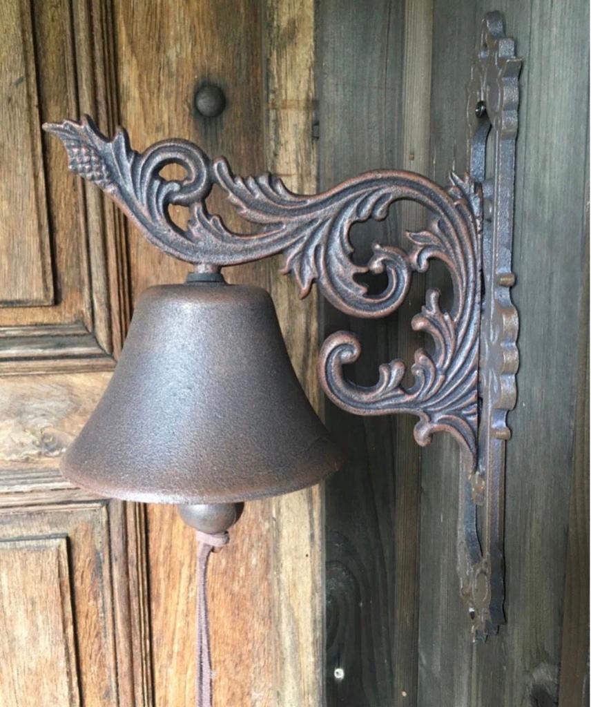 Gietijzeren Deurbel met Sierlijke Wandbevestiging, Ophalen of Verzenden, Nieuw