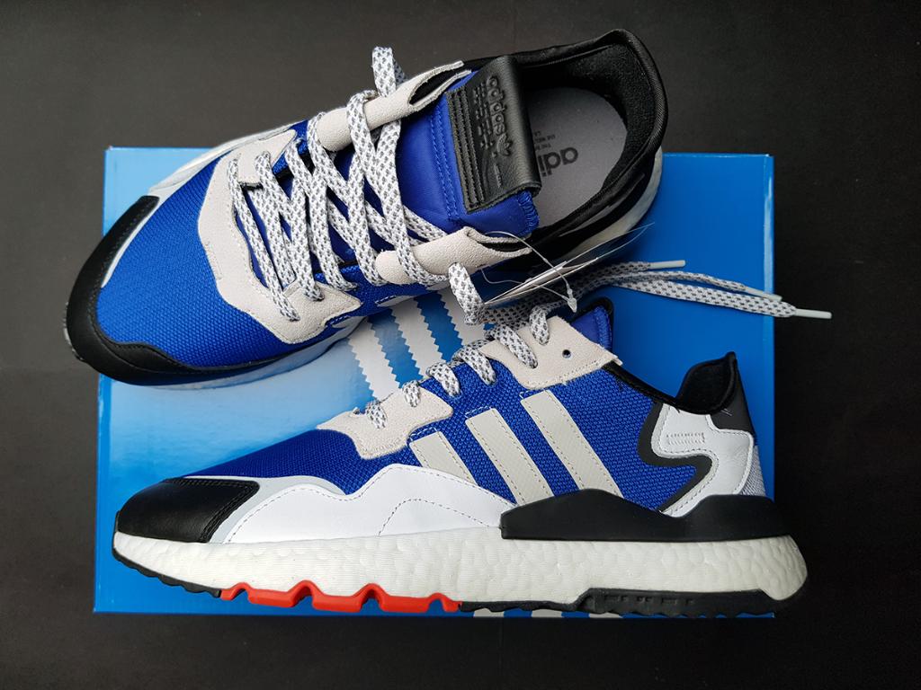 EU45 Adidas Nite Jogger blue grey, Ophalen of Verzenden, Nieuw, Blauw