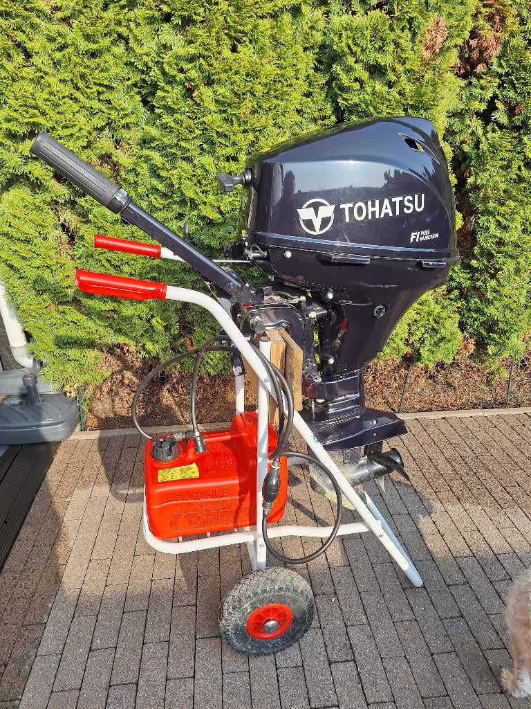 Tohatsu MFS9.9E S – 9.9pk buitenboord motor - EFI Sport, Watersport en Boten, Ophalen, 5 tot 10 pk, Zo goed als nieuw, Buitenboordmotor