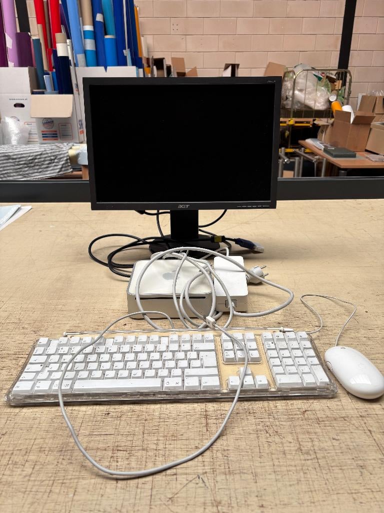 Apple Mini 2GB met Acer beeldscherm, Ophalen of Verzenden, Gebruikt, IMac, Minder dan 2 Ghz