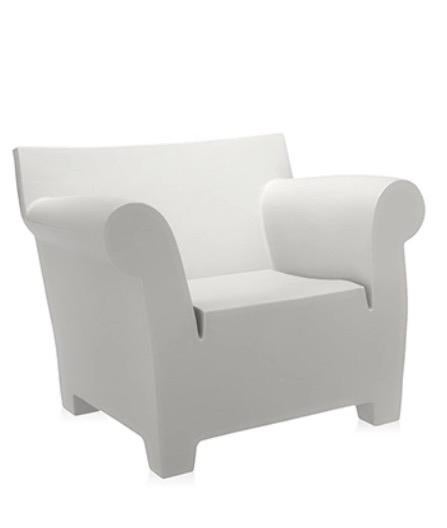 Kartell Bubble Club Fauteuil - Wit Design Stoel, Ophalen of Verzenden, Gebruikt, Kunststof, 75 tot 100 cm