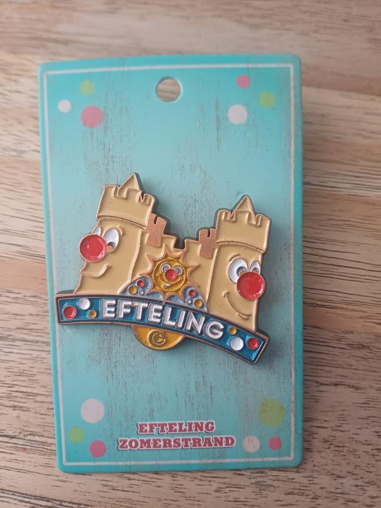 Efteling Zomerstrand Pin - Kasteel met Rode Neuzen, Ophalen of Verzenden, Nieuw, Button of Speldje