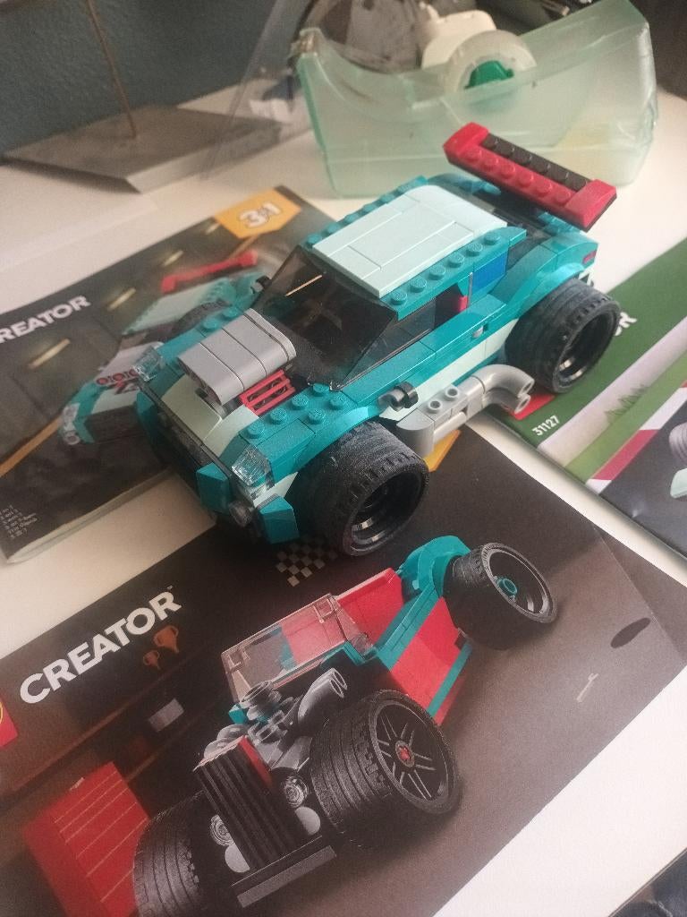 lego auto met boekjes   3 in 1, Ophalen of Verzenden, Nieuw, Complete set, Lego