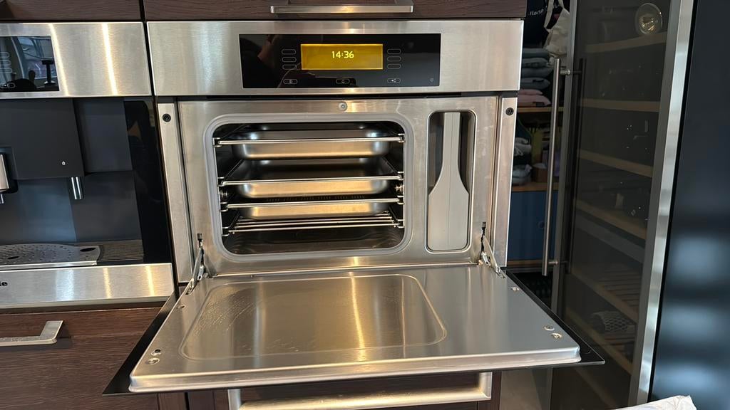 Miele DG4080 Inbouw Stoomoven – 100% Werkend, 45 tot 60 cm, Gebruikt, Oven, Ophalen of Verzenden