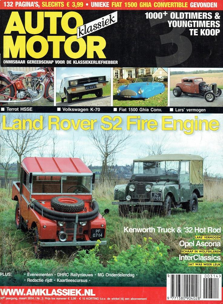 Auto Motor Klassiek 2014 nr. 3 (o.a. Lancia Fulvia Rallye), Verzenden, Gelezen, Algemeen