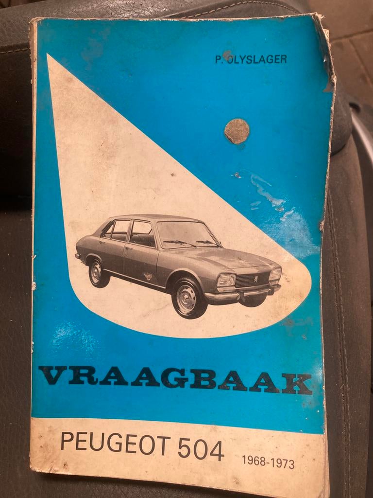 Vraagbaak peugeot 504, Ophalen of Verzenden