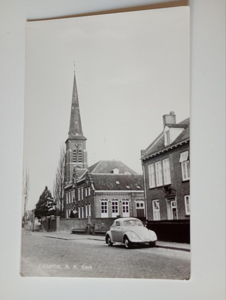 Liempde bij Boxtel met VW Kever, Ophalen of Verzenden, 1960 tot 1980, Ongelopen, Noord-Brabant