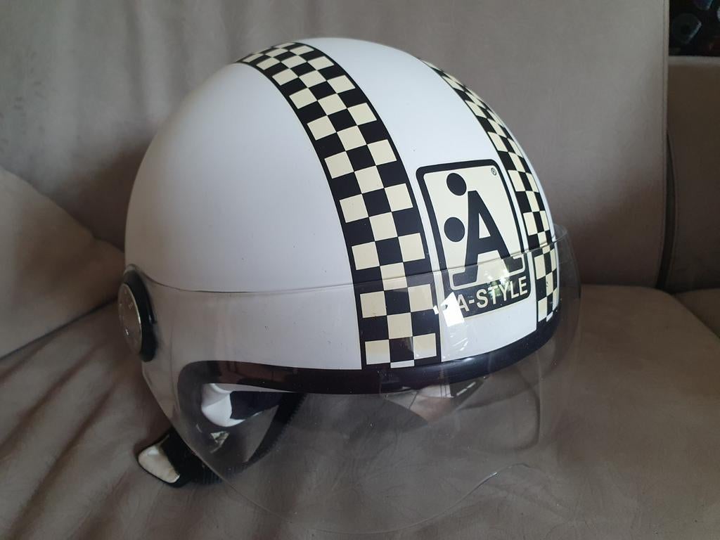 ZGAN Haute Couture A-Style pothelm met vizier maat large 58, Motoren, Overige merken, Dames, Jethelm, Ophalen of Verzenden