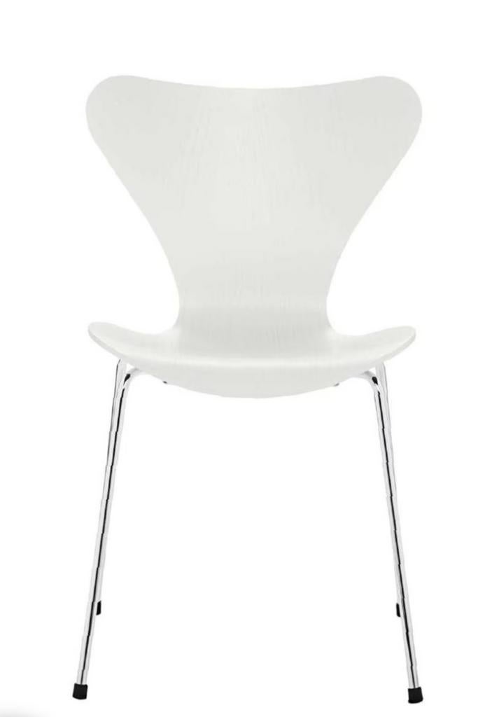 Vlinderstoelen Arne Jacobsen, Gebruikt, Origineel design Arne Jacobsen, Wit, Ophalen of Verzenden