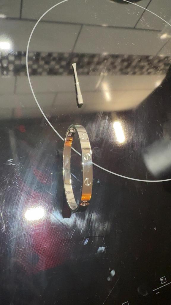 Cartier bracelet, Sieraden, Tassen en Uiterlijk, Armbanden, Ophalen of Verzenden, Zo goed als nieuw, Zilver