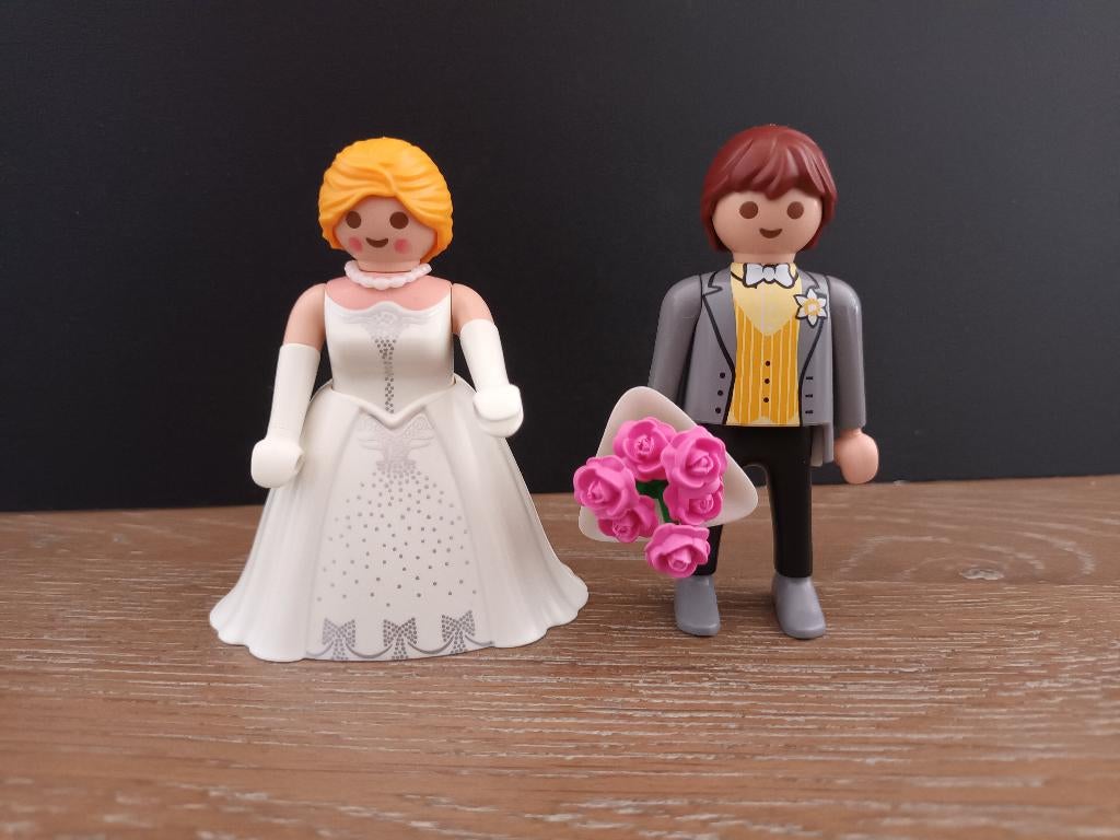 playmobil bruidspaar, bruid en bruidegom zo goed als nieuw, Ophalen of Verzenden, Zo goed als nieuw, Complete set