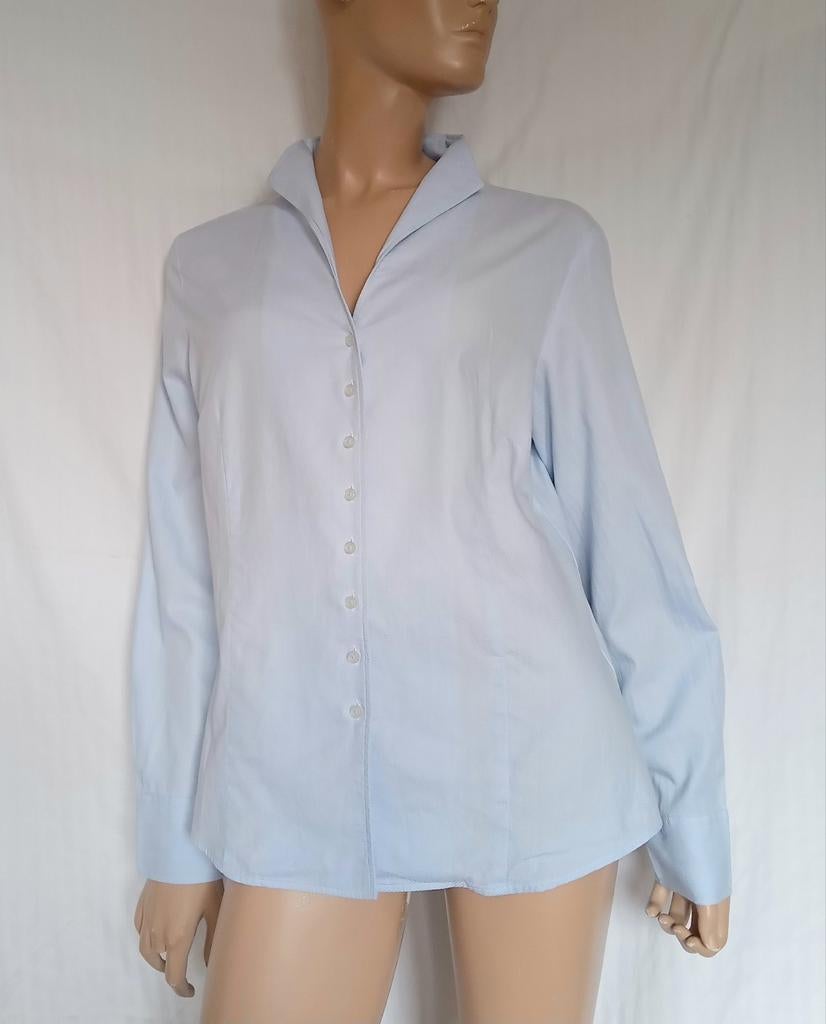 FRANCO CALLEGARI Blouse , Maat 42, Ophalen of Verzenden, Zo goed als nieuw, Maat 42/44 (L), Blauw