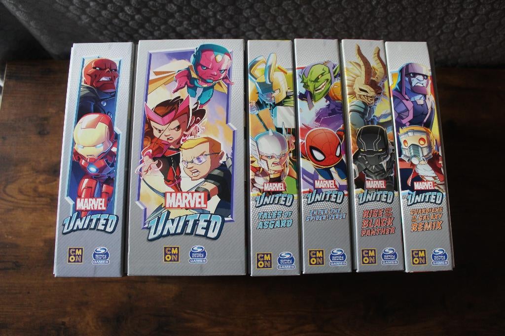 Marvel United Bundle (incl. Stretch Goals + uitbreidingen), Hobby en Vrije tijd, Gezelschapsspellen | Bordspellen, Een of twee spelers