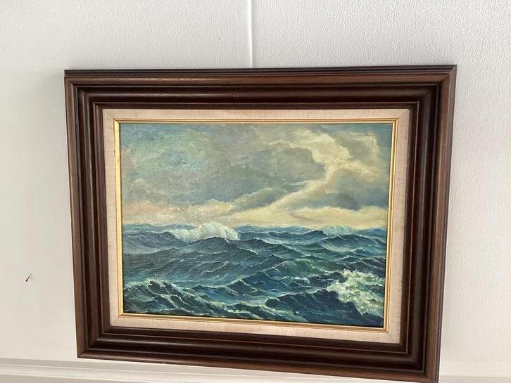 Olieverfschilderij 'De Branding', Ophalen