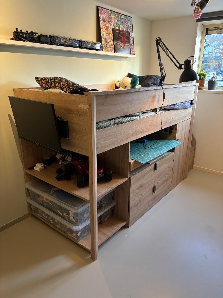 Hele mooie hoogslaper, Ophalen, Zo goed als nieuw, Hoogslaper