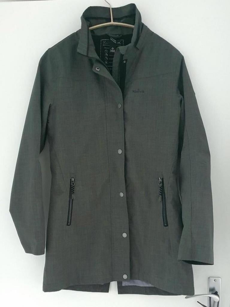Regenjas (3/4 model) - Merk: Kjelvik maat 36/38, Ophalen of Verzenden, Zo goed als nieuw, Beige