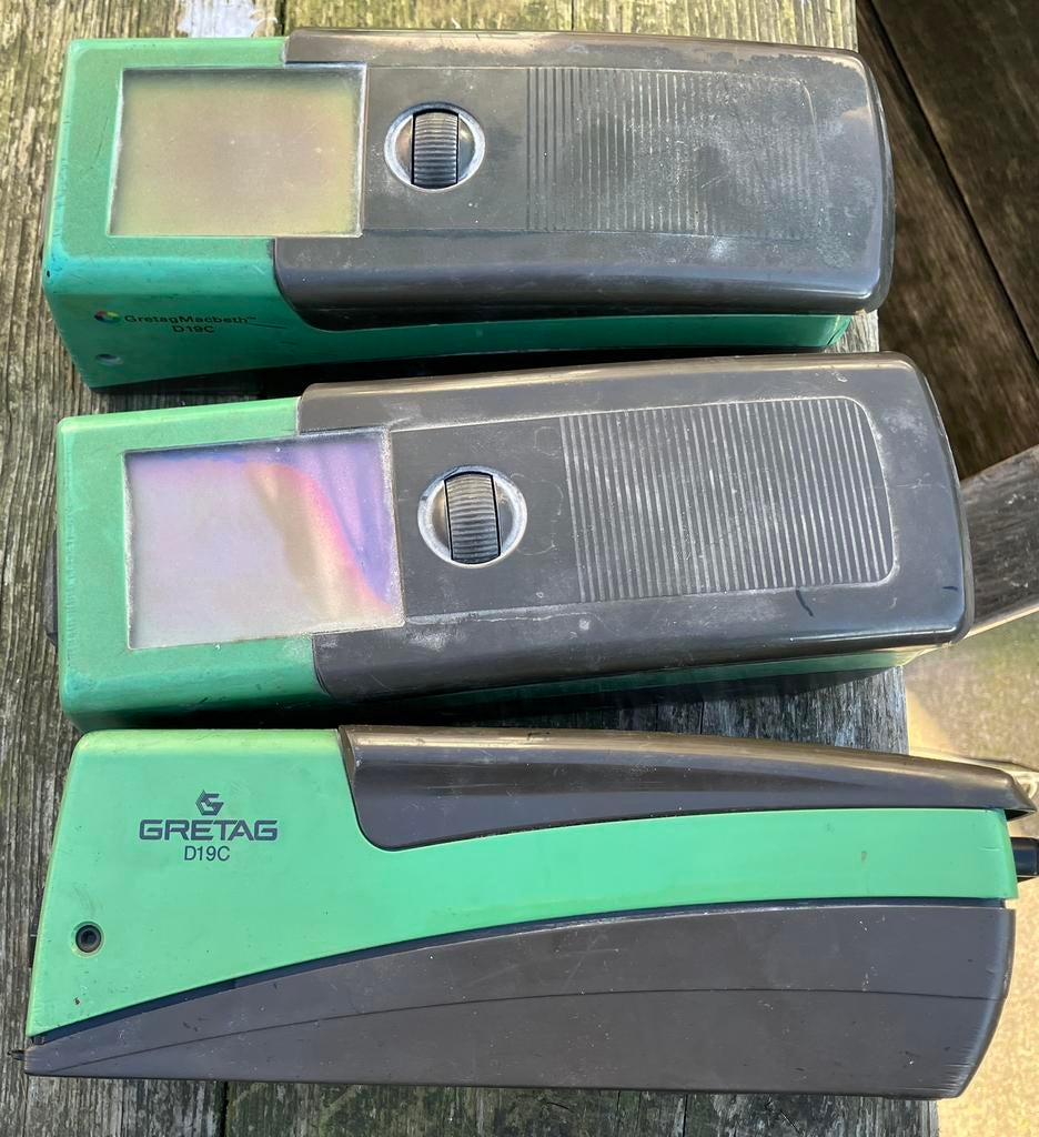 3 GretagMacbeth D19C densitometer drukkerij meetapparatuur, Computers en Software, Ophalen of Verzenden, Gebruikt, Overige typen