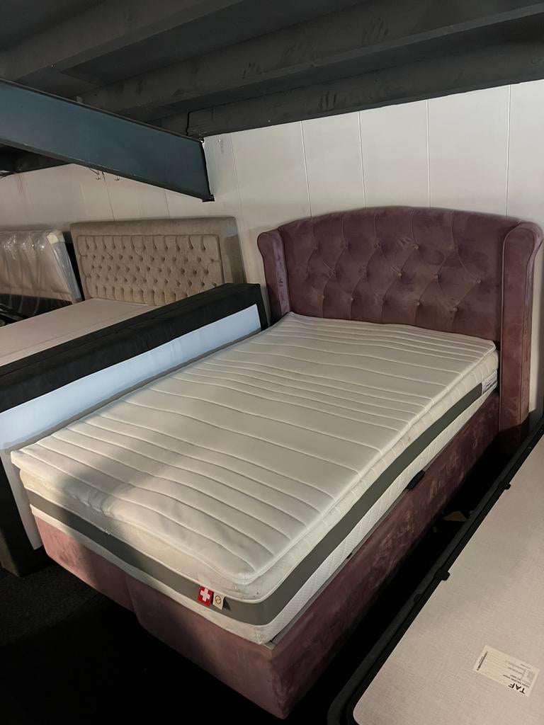 AKTIE BOXSPRING UITVERKOOP, ZIE NOTITIE, Huis en Inrichting, Slaapkamer | Boxsprings, Overige kleuren, Tweepersoons, Zo goed als nieuw