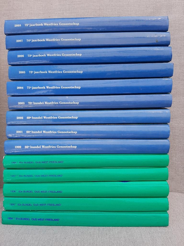 West-Friesland 14 jaarboeken 1994-2008, Ophalen, 20e eeuw of later, Zo goed als nieuw, Zie beschrijving