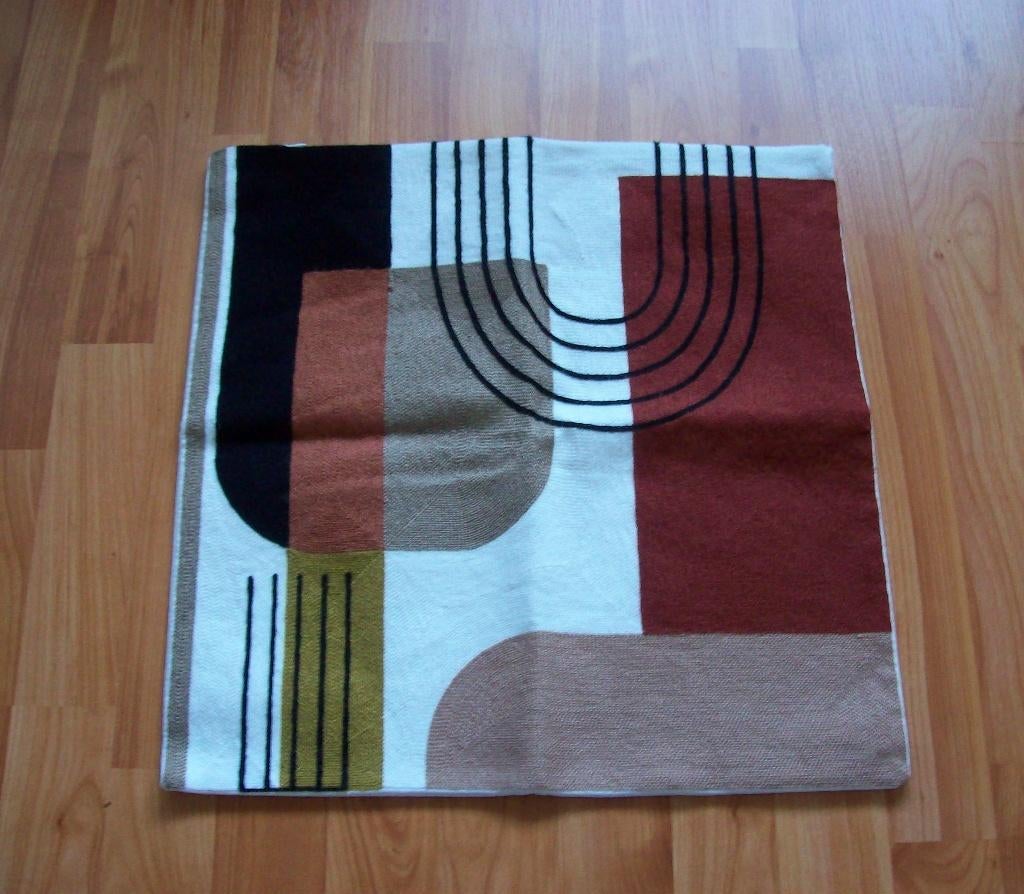 Kussenhoesje - retro grafische design, Huis en Inrichting, Woonaccessoires | Kussens, Ophalen of Verzenden, Zo goed als nieuw