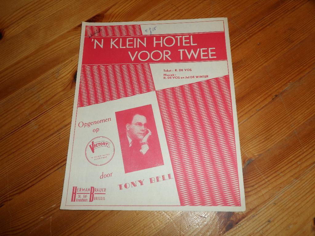 'n klein hotel voor twee - rene de vos / jef de winter, Gebruikt, Gitaar, Ophalen of Verzenden, Artiest of Componist