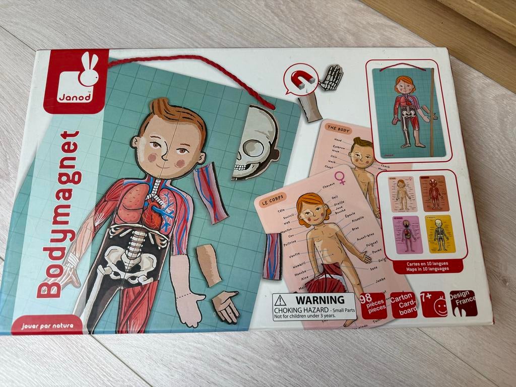 Janod Bodymagnet Educatief Spel Menselijk Lichaam, Kinderen en Baby's, Speelgoed | Educatief en Creatief, Ophalen of Verzenden
