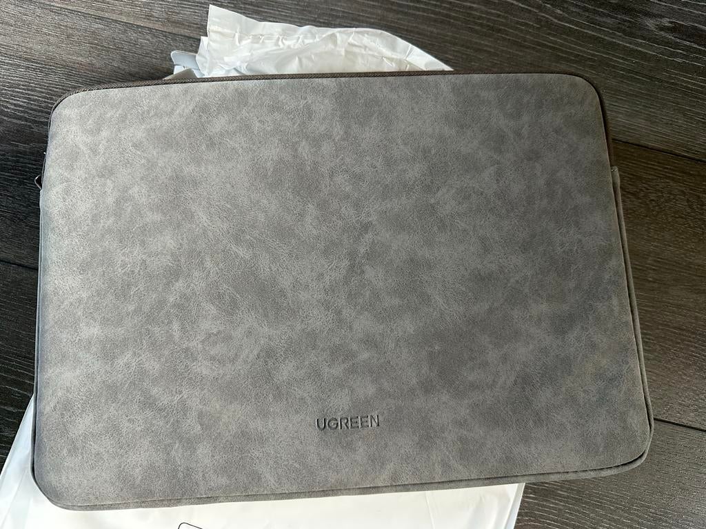 Ugreen Laptophoes 14-14.9 inch - Zacht Gevoerd - Grijs, Ophalen, 14 inch, Nieuw