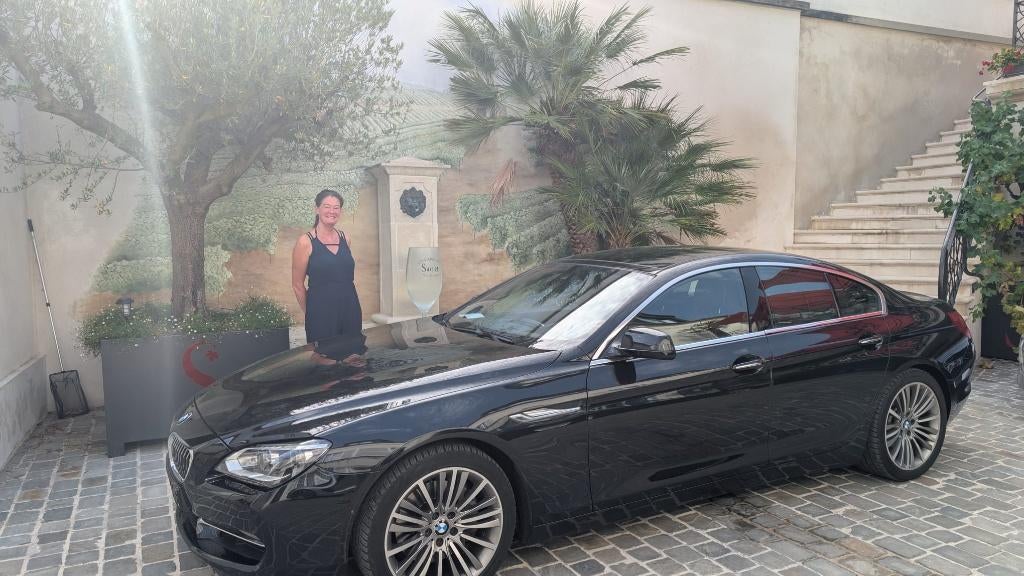 BMW 640I Gran Coupe 2015 Zwart-HK-head-up-LED-trekhaak!, Auto's, BMW, Achterwielaandrijving, 6-Serie Gran Coupé, Euro 6, 320 pk