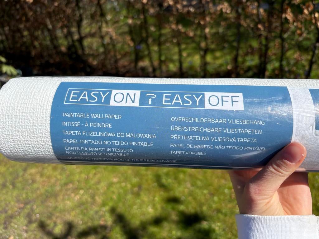 Overschilderbaar behang wit, Ophalen, Wit