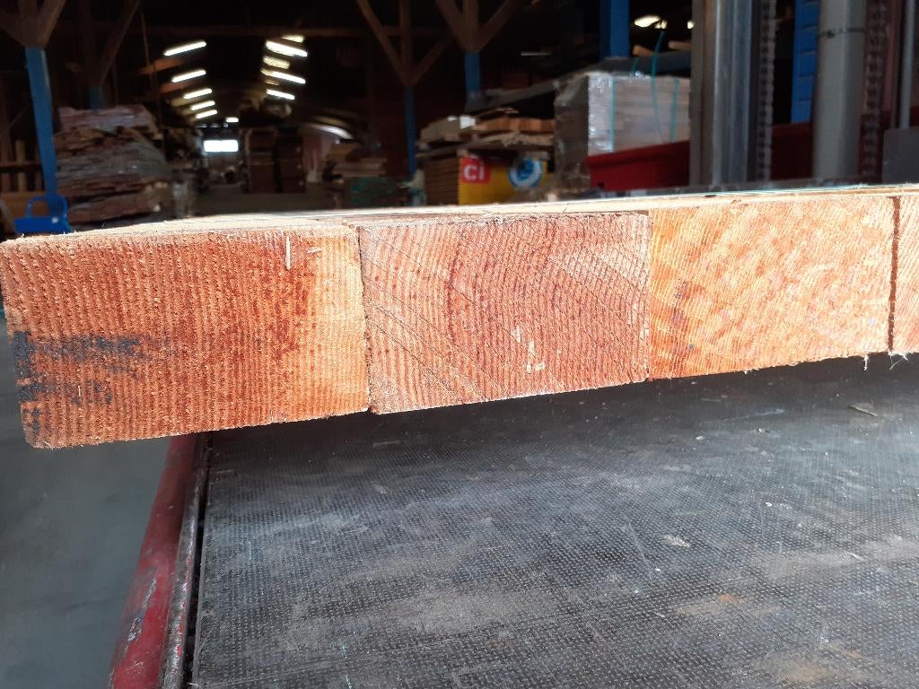 7 stuks RIFT gezaagd Oregon Pine 75x125x2440mm, Ophalen of Verzenden, Nieuw, 180 tot 250 cm, Balken