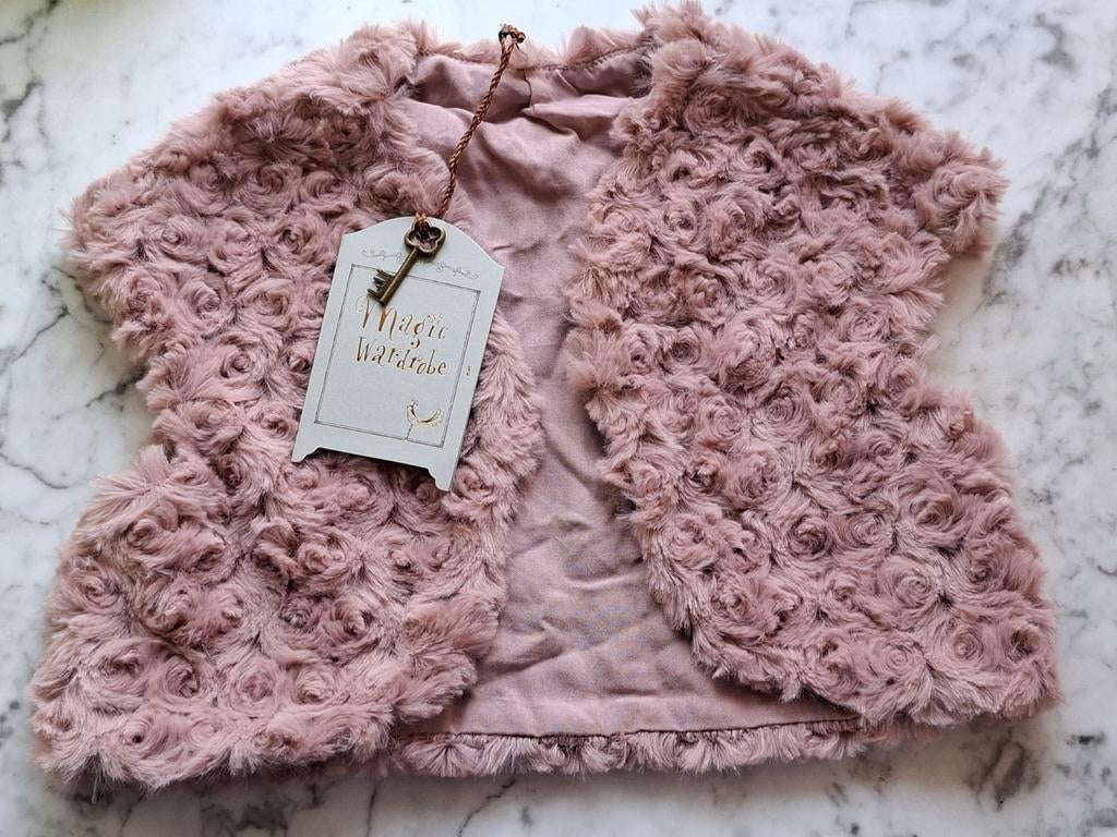 Maileg Magic Wardrobe bolero oud roze pluche rose 2-3 jaar, Kinderen en Baby's, Maileg, Trui of Vest, Nieuw, Verzenden