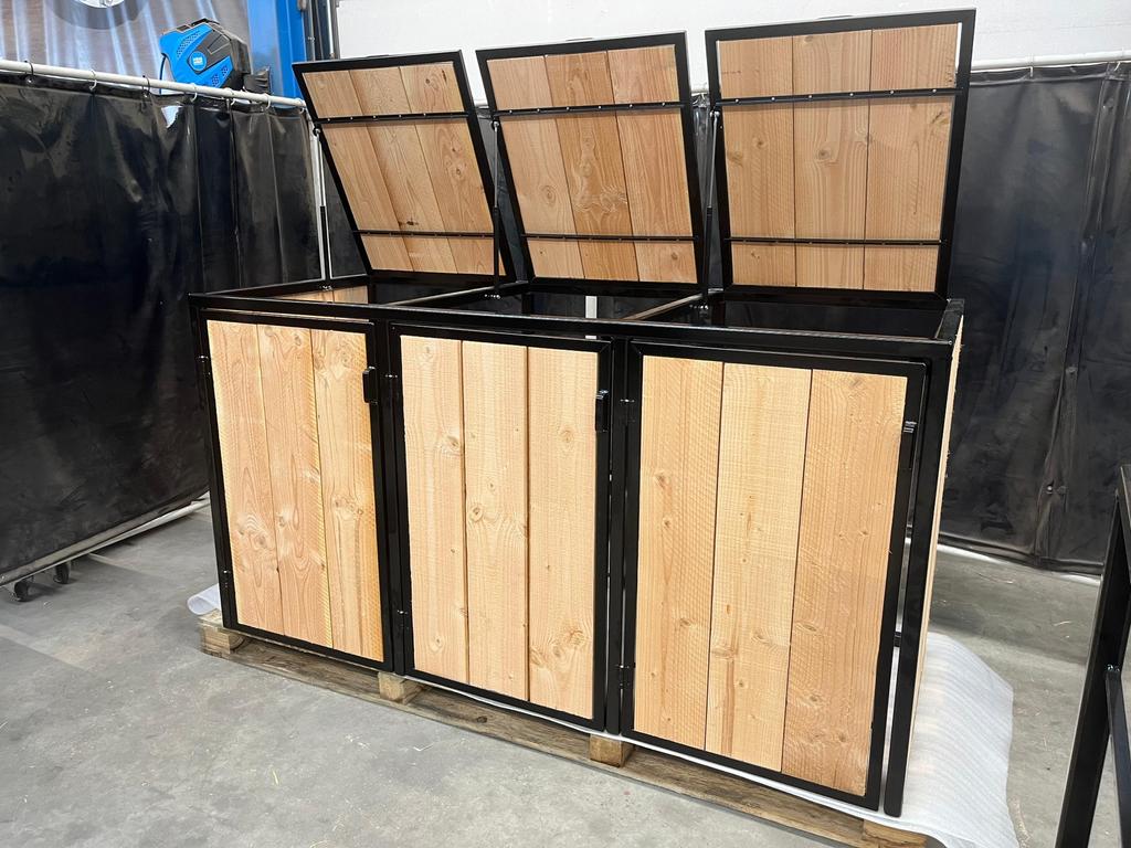 Industriële Kliko / Container Ombouw | Douglas & Staal, Ophalen, Zo goed als nieuw, Hout, Containerberging