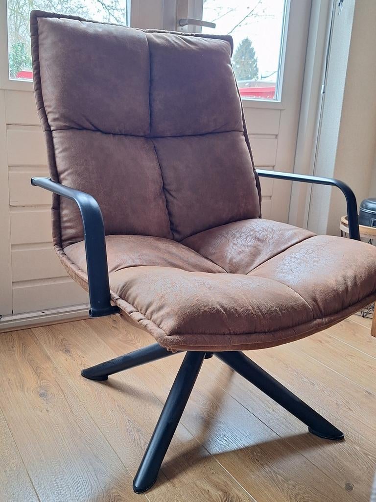 Fauteuil type Milo - Comfortabele Cognackleur Stoel, Ophalen of Verzenden