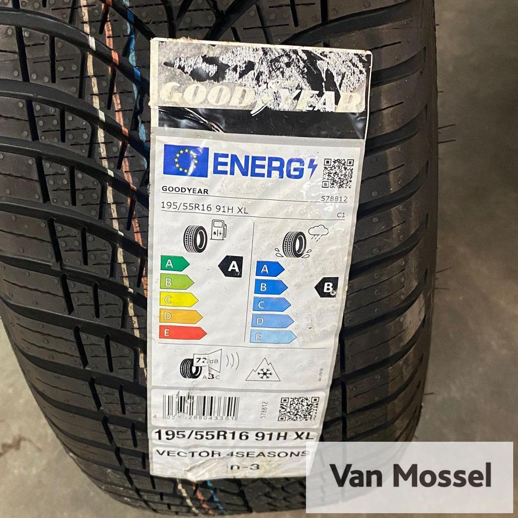 Goodyear Vector 4 Seasons Gen-3 195/55/R16 91H XL, Gebruikt, -, Ophalen of Verzenden, All Season