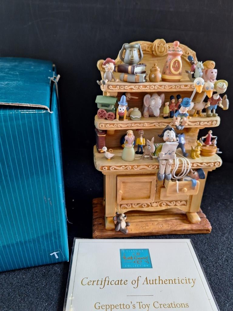 WDCC Walt Disney Classic Collection Pinocchio, Ophalen, Overige figuren, Zo goed als nieuw, Beeldje of Figuurtje