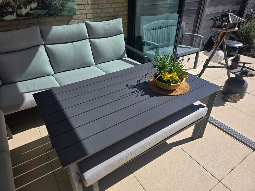 Tuintafel aluminium, Tuin en Terras, Ophalen, Aluminium