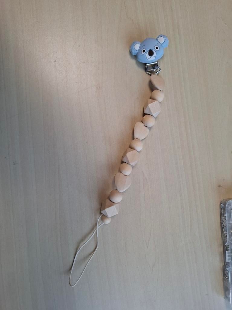 Handgemaakt speenkoord met koala clip, Ophalen of Verzenden, Nieuw
