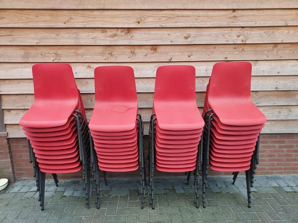 50 x vintage design stoelen partij riemersma stoelen, Huis en Inrichting, Stoelen, Ophalen, Gebruikt, Bruin, Vijf, Zes of meer stoelen
