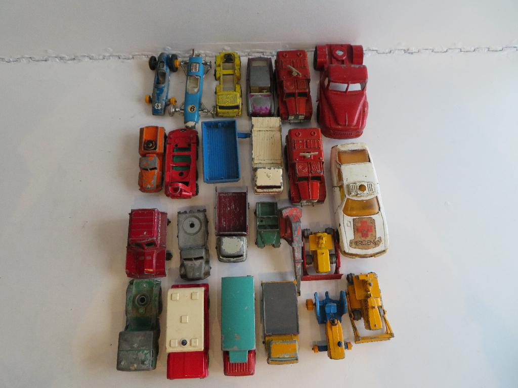 Diverse Lesney opknappers Caterpillar Rotinoff Bedford Ton, Ophalen of Verzenden, Gebruikt, Bus of Vrachtwagen