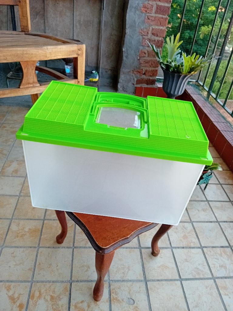 Transport Bakje, Dieren en Toebehoren, Gebruikt, Minder dan 75 cm, Reiskooi of Transportbox, Ophalen