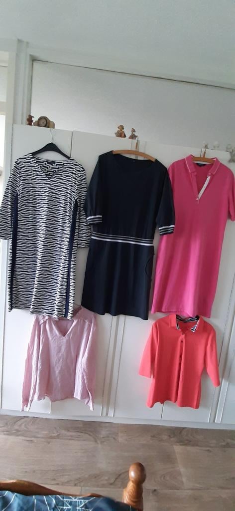 Dames kleding. Maat 40,42. 3 jurken en 2 blouses., Ophalen of Verzenden, Gedragen, Maat 38/40 (M)