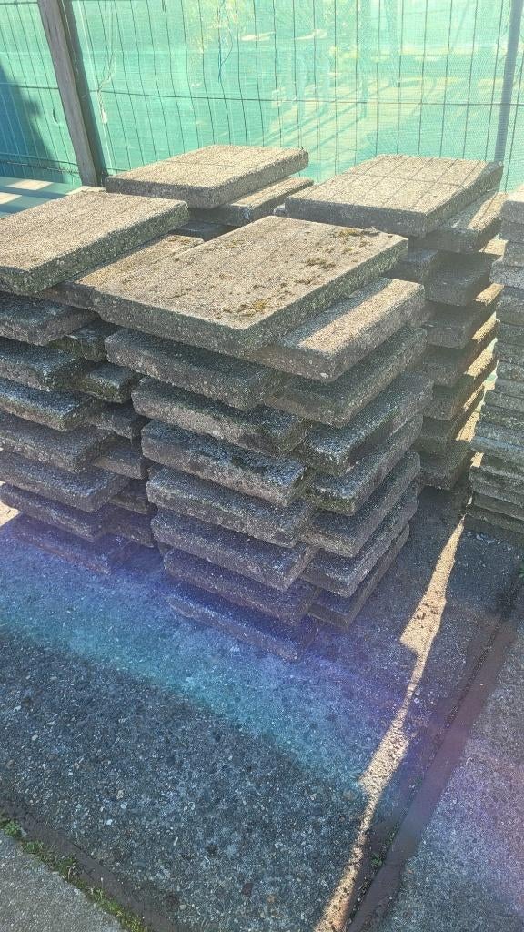 gebruikte tegels 60x40, Ophalen, Gebruikt, Beton, Terrastegels
