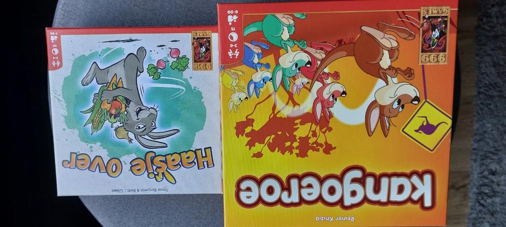 Haasje Over & Kangoeroe bordspellen - 999 Games, Hobby en Vrije tijd, Gezelschapsspellen | Bordspellen, Drie of vier spelers, Ophalen
