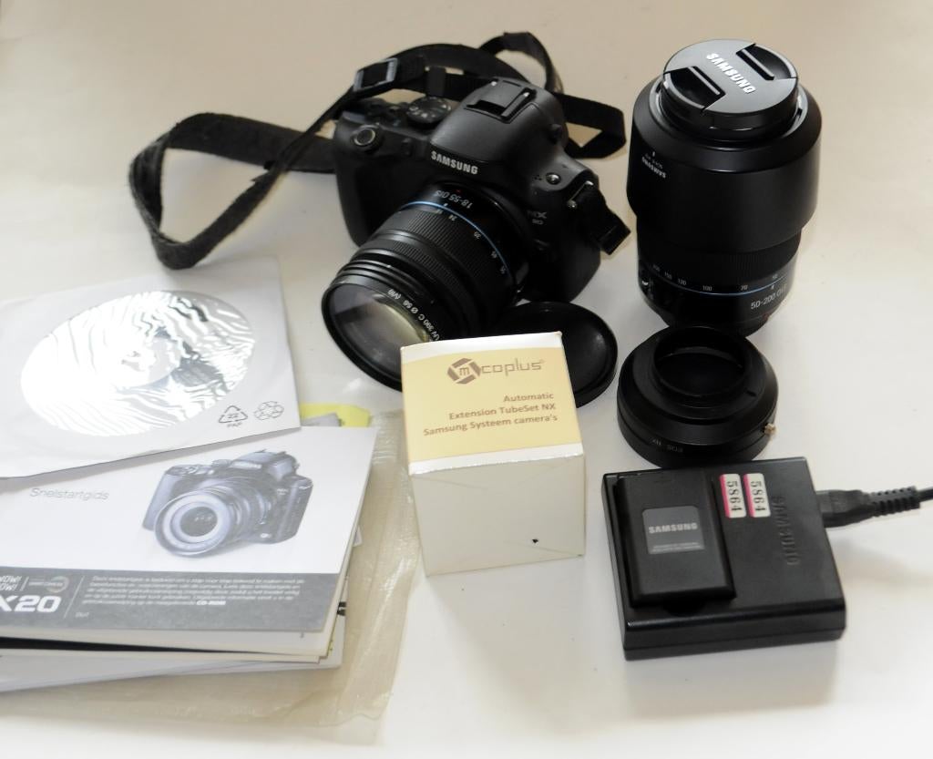 Samsung NX 20 met veel extra's, 20 Megapixel, Gebruikt, Ophalen of Verzenden, Samsung