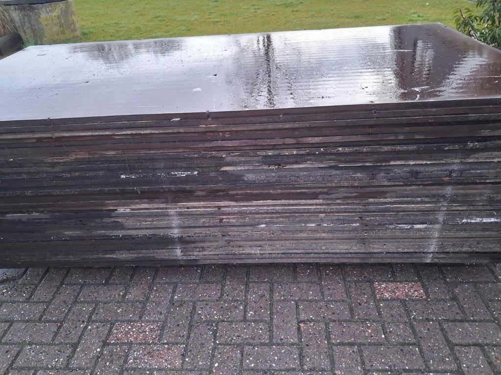 Betonplex  platen, Ophalen, Zwart, 15 m² of meer, Dakpannen