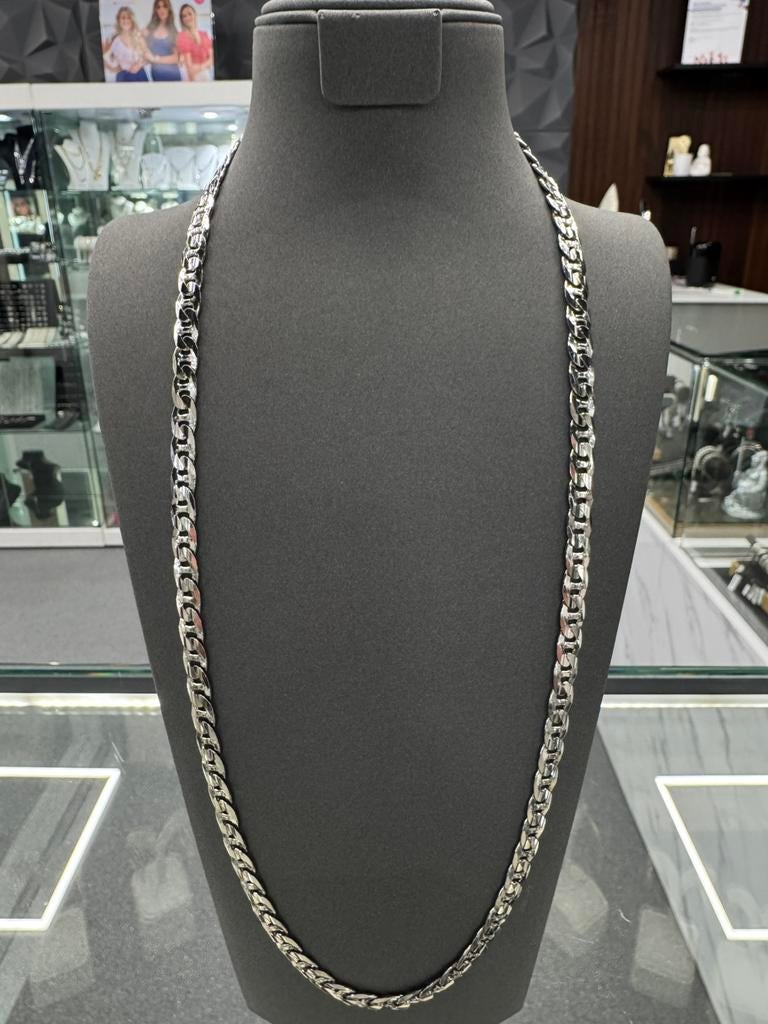 Zilver 925 - Zilveren Ketting - Nieuw -, Ophalen of Verzenden, Nieuw, Zilver, Zilver