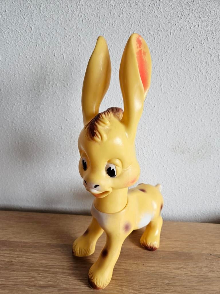 Vintage Ledraplastic Pinocchio ezel van Disney jaren 60, Ophalen of Verzenden, Gebruikt, Beeldje of Figuurtje