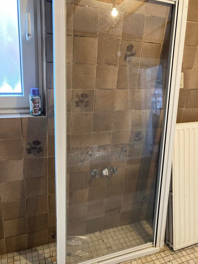Douchedeur 85 tot 90 cm, Ophalen, Gebruikt, Glas, Douche