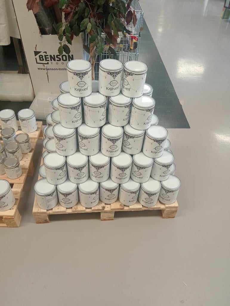 Halve Pallet 102 Liter Krijtverf Maison Mansion, Ophalen, Overige kleuren, Nieuw, Verf