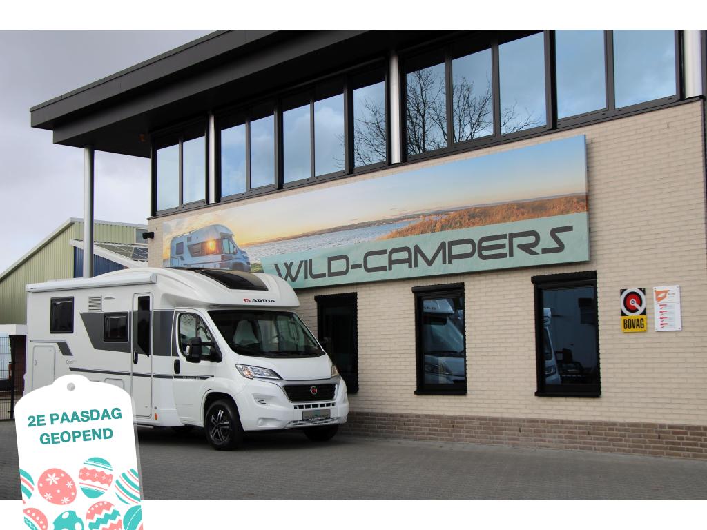 Adria Coral 600 SC - 200PK EURO6 - QUEENSBED - NAVI / CAMERA, Caravans en Kamperen, Hordeur, Ringverwarming, 7 tot 8 meter, Bedrijf